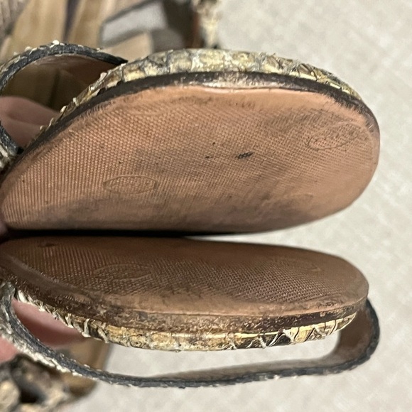 FENDI Snakeskin Python Gladiator Strappy Sandals Flats - Picture 8 of 12